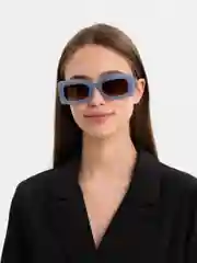 Угольный прямоугольные солнцезащитные очки