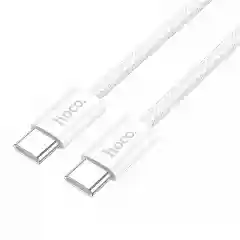 Белый кабель Type-C на Type-C HOCO X104 1м 60W