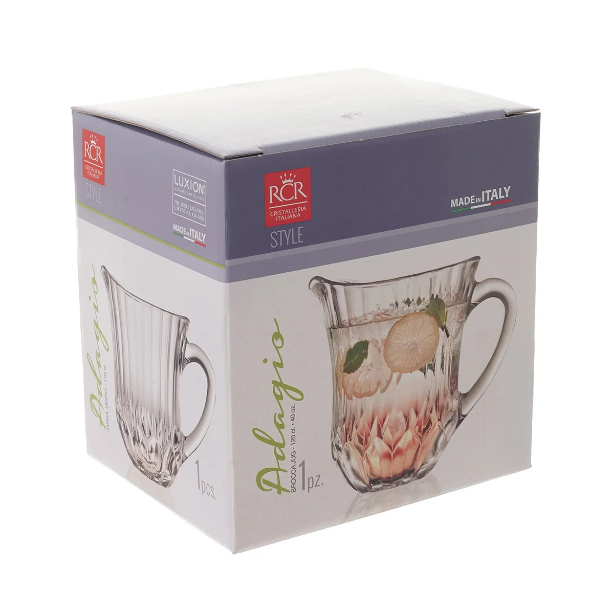 Прозрачный кувшин RCR Adagio 1,1л