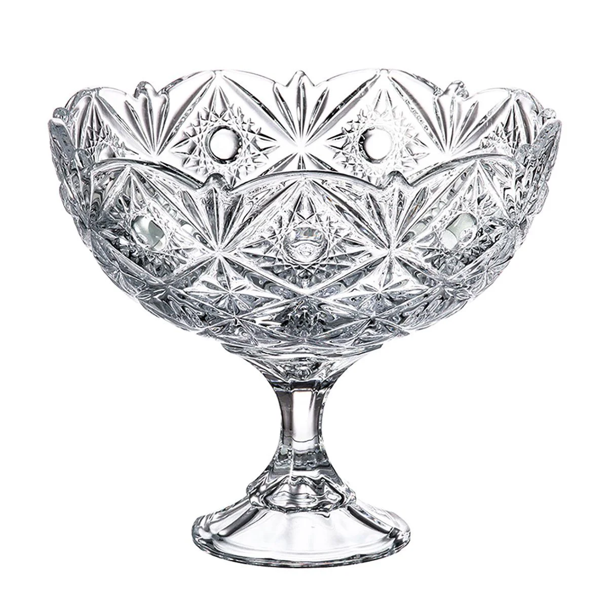 Прозрачный конфетница на ножке Crystalite Bohemia Miranda 22 см
