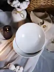 Белый оригинальный салатник 23 см 1 л Bellevue + Тарелка в Подарок