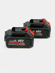 Угольный пила аккумуляторная цепная, мини, садовая, сучкорез, 48V, с 2 аккумуляторами