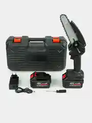Угольный пила аккумуляторная цепная, мини, садовая, сучкорез, 48V, с 2 аккумуляторами