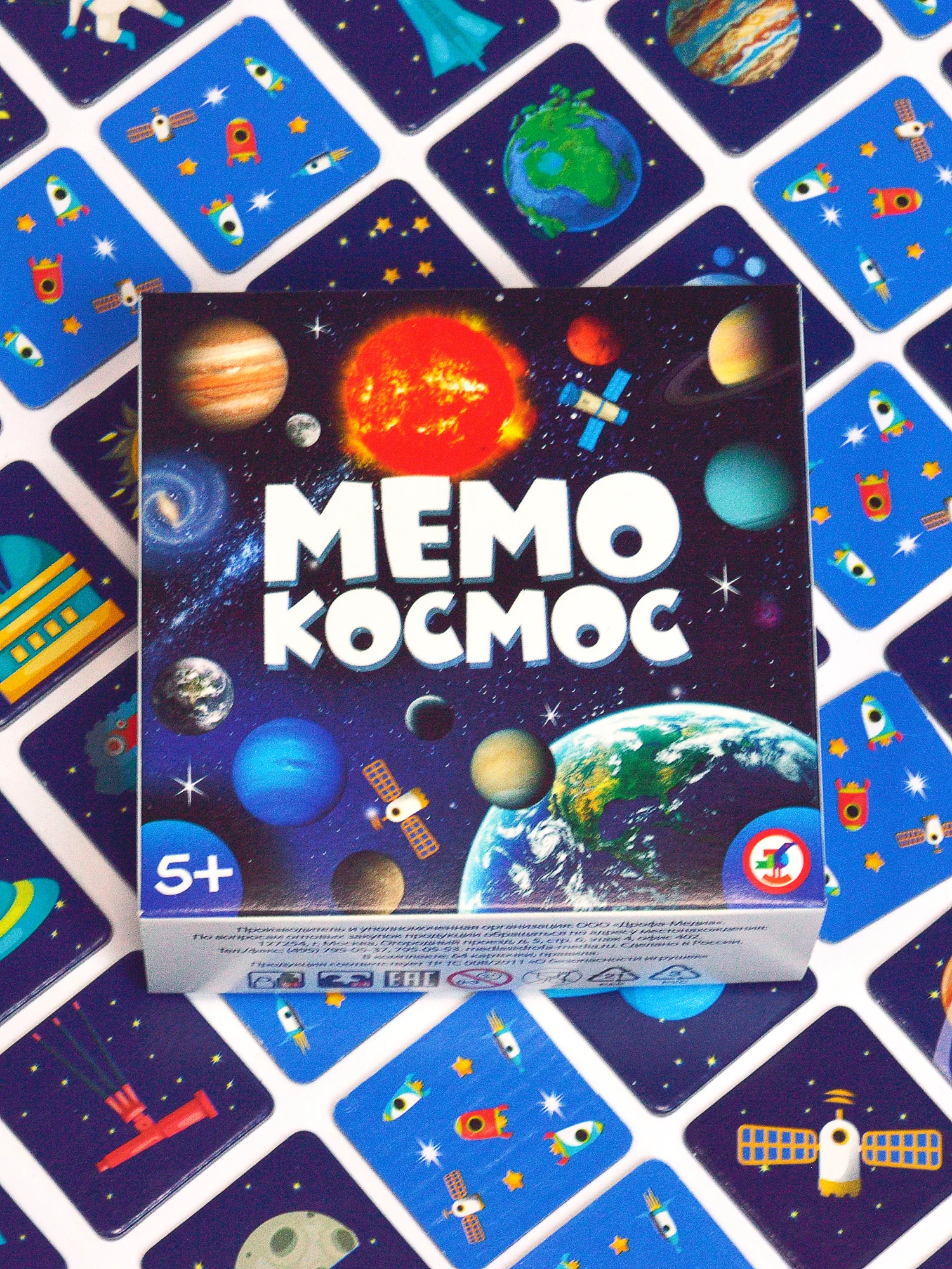 Настольная игра "Мемо. Космос"