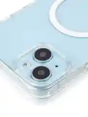 Прозрачный чехол MagSafe для iPhone 15 Pro, Max, Plus пластиковый с силиконом ROSCO и защитой камер
