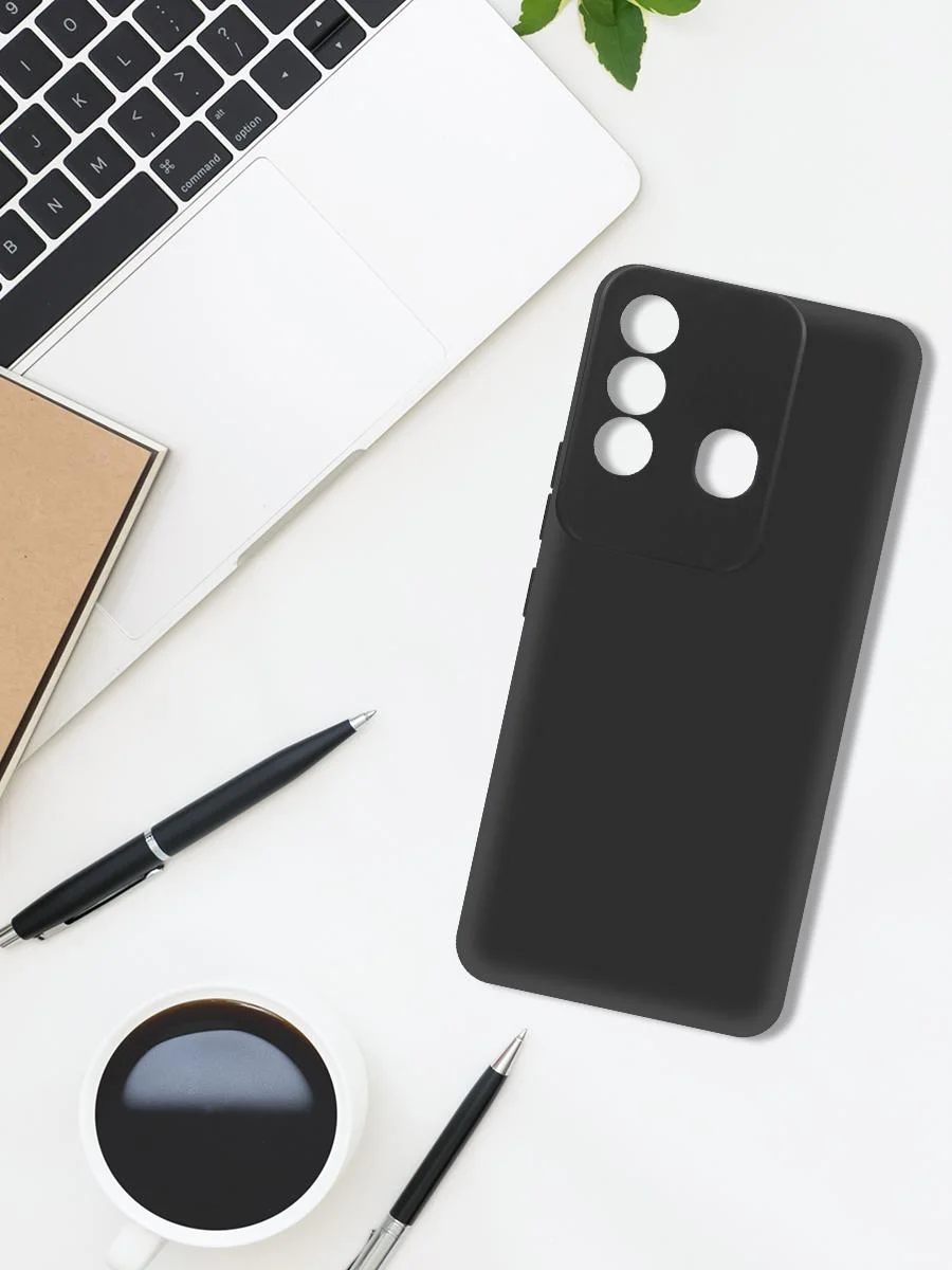Чехол-накладка Krutoff Soft Case для ITEL Vision 3 Plus черный