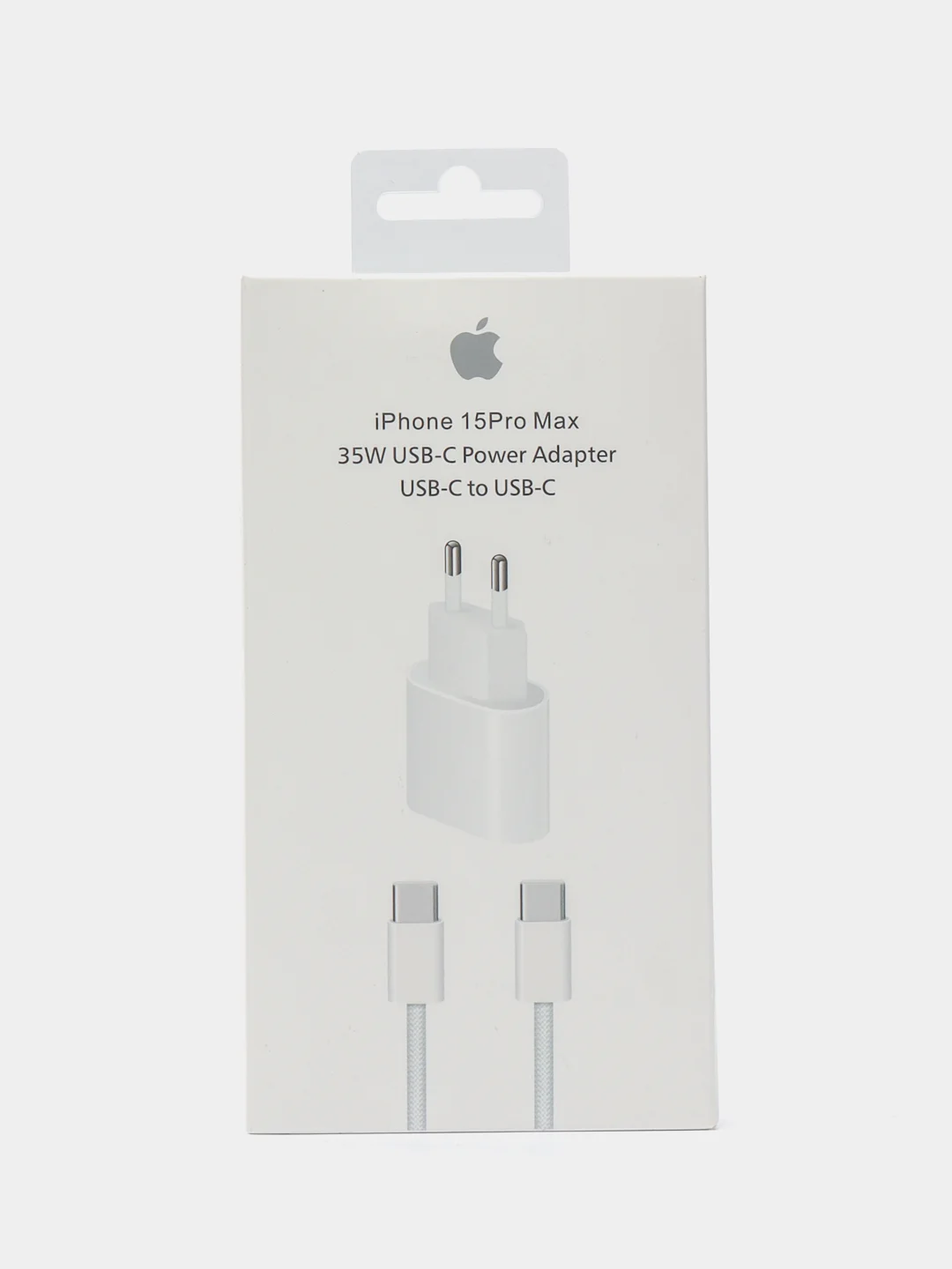 Блок с кабелем в комплекте для IPhone Type-C-Lightning и Type-C-Type-C