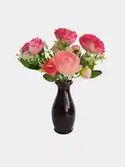 Кораллово-розовый искуственные цветы "Пионы", букет пионов, красные, желтые, розовые, сиреневые