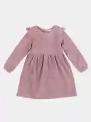 Розовый платье из вельвета для девочек