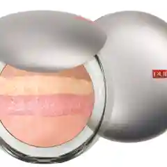 Коралловый pupa Румяна-пудра универсальные для лица и тела LUMINYS BAKED ALL OVER, №06 Coral Stripes