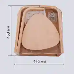 Табурет треугольный (Водный лак), ТДК