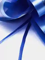Синий бант-шар перламутровый