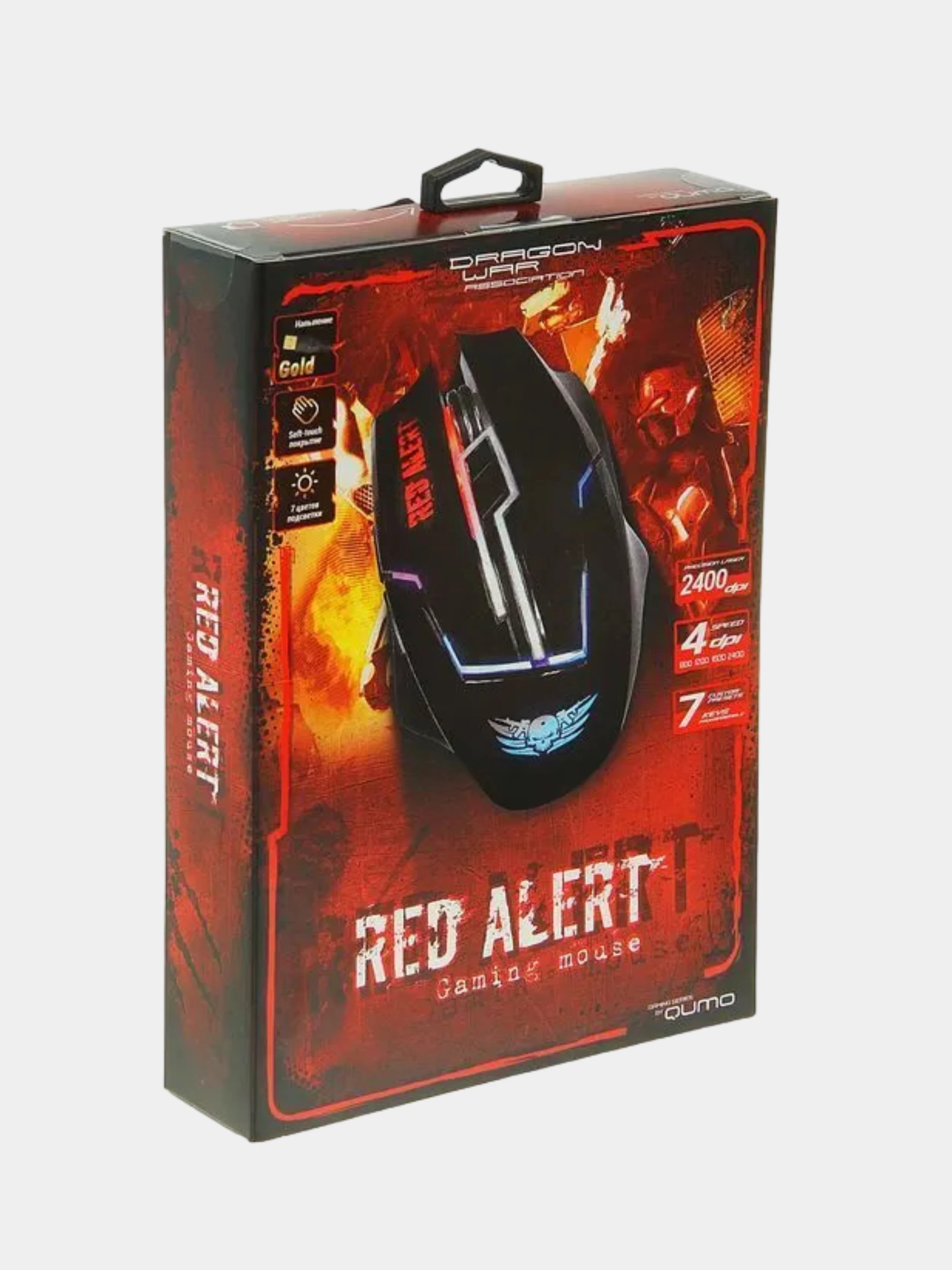 Мышь проводная оптическая QUMO Dragon War Red Alert