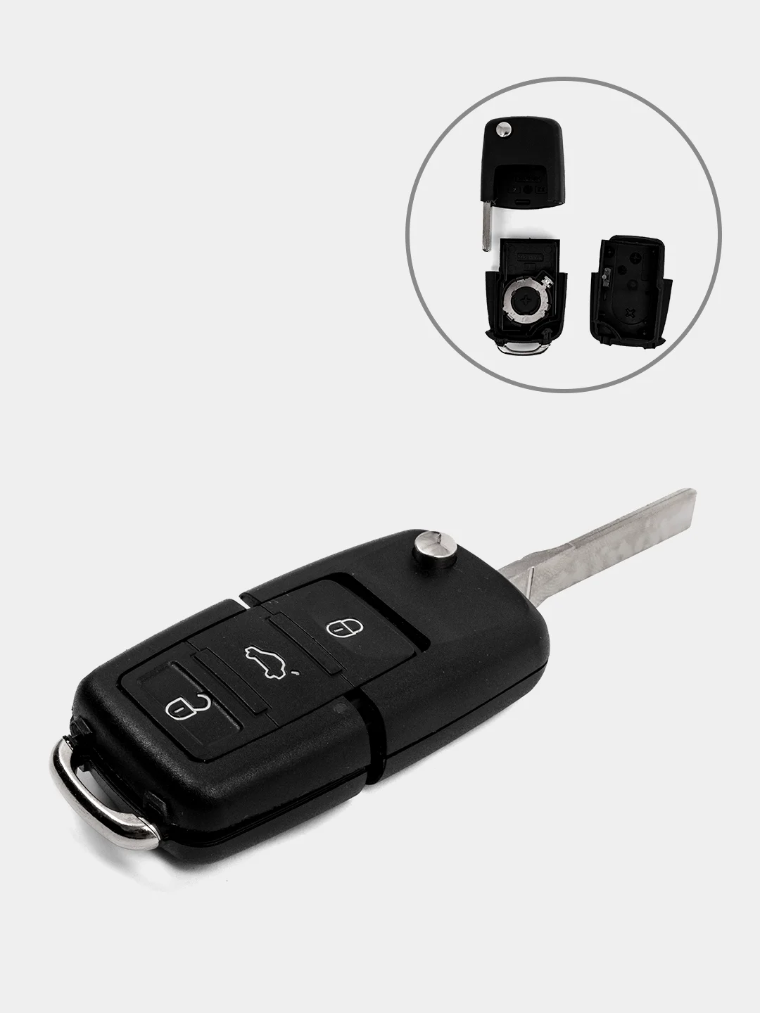 Ключ / корпус ключи VW 2- 3 кн для Фольксваген Volkswagen Jetta Golf Passat Beetle Polo B5