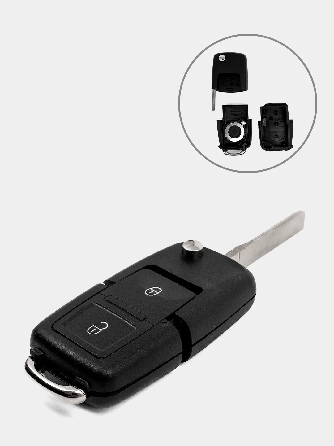 Ключ / корпус ключи VW 2- 3 кн для Фольксваген Volkswagen Jetta Golf Passat Beetle Polo B5