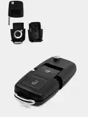Синий ключ / корпус ключи VW 2- 3 кн для Фольксваген Volkswagen Jetta Golf Passat Beetle Polo B5