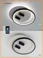 Управляемая потолочная люстра светодиодная  с пультом Estares  GEOMETRIA downlight 65W