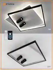 Управляемая потолочная люстра светодиодная с пультом Estares  GEOMETRIA downlight 75W