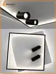 Управляемая потолочная люстра светодиодная с пультом Estares  GEOMETRIA downlight 75W