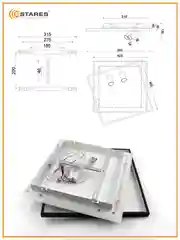 Управляемая потолочная люстра светодиодная с пультом Estares  GEOMETRIA downlight 75W