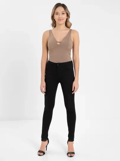 Женские джинсы Skinny с высокой посадкой