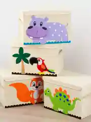 Красный ящик для игрушек с крышкой большой Kids Zone, 53 х 36 х 35 см