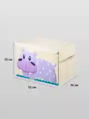 Фиолетовый ящик для игрушек с крышкой большой Kids Zone, 53 х 36 х 35 см