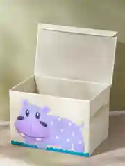 Фиолетовый ящик для игрушек с крышкой большой Kids Zone, 53 х 36 х 35 см