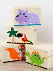 Светло-оранжевый ящик для игрушек с крышкой большой Kids Zone, 53 х 36 х 35 см