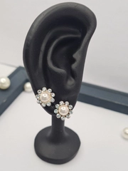 Серьги с камнем Swarovski, бижутерия