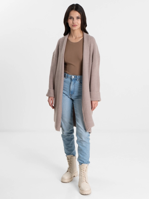 Кардиган женский, вязаный, на запах, oversize, накидка женская, вязаная, оверсайз