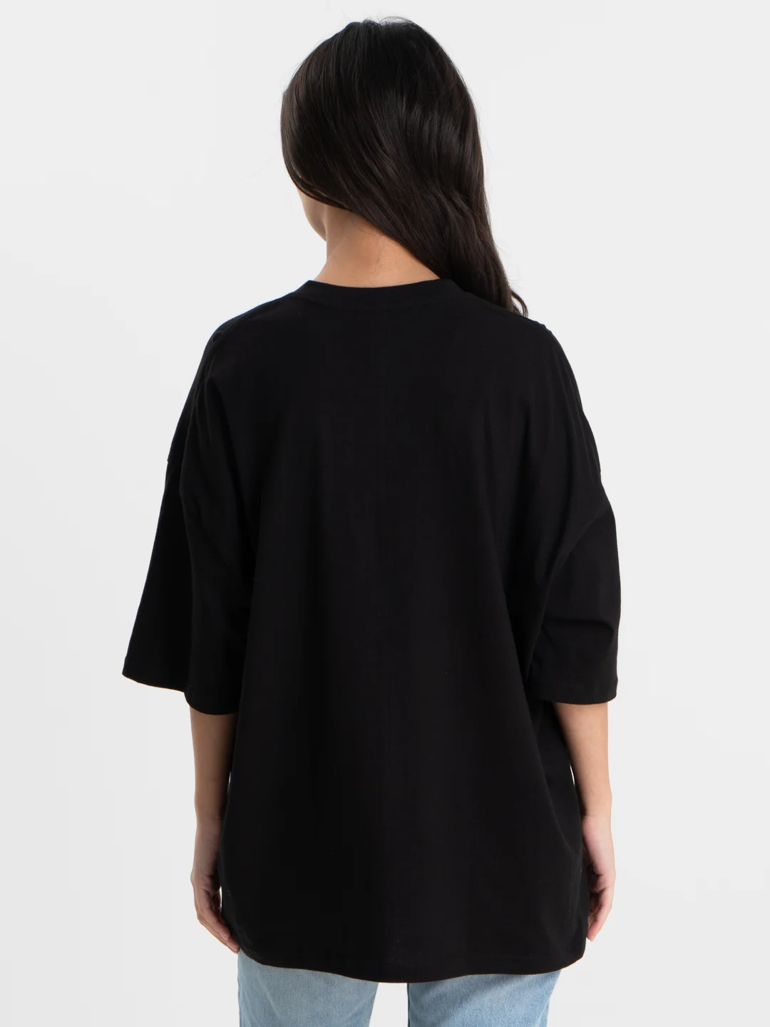 Тёмно-бирюзовый футболка оверсайз "Brooklyn", унисекс, OverSize T-Shirt с принтом, хлопок