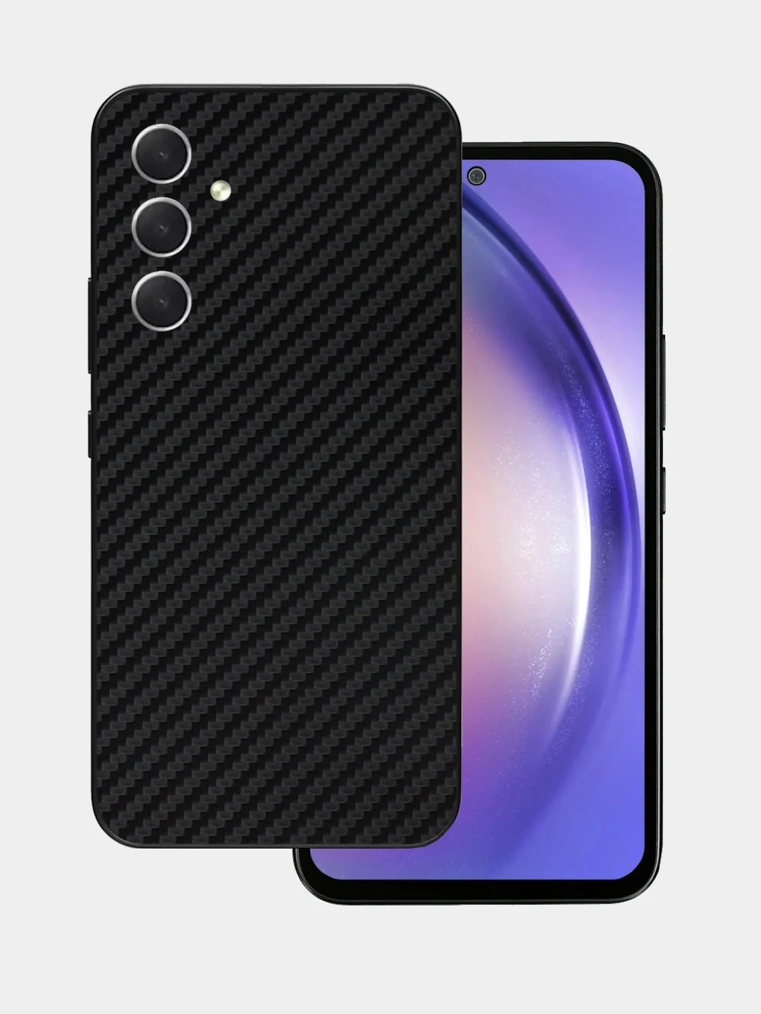 Защитная пленка для Samsung Galaxy S23 Plus под карбон на заднюю часть, назад Самсунг S23+