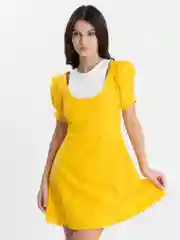 Желтый платье женское летнее