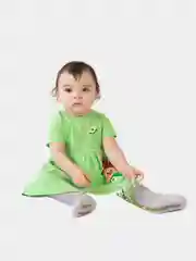 Салатовый платье ясельное для девочек  Бактра
