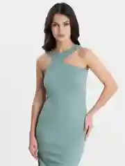Мятный платье майка летнее