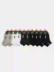 Короткие носки с принтом 10 пар, мужские и женские, спортивные, набор носков, цветные