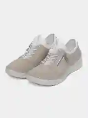 Бежевый кроссовки женские Rieker из натуральной кожи