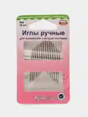 Иглы ручные для вышивания с острым кончиком, №8, 16 шт, Hemline