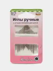 Иглы ручные для вышивания с острым кончиком, №5-10, 16 шт, Hemline