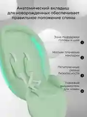 Коляска детская прогулочная Farfello Fest Lux зеленый