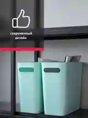 Зеленый контейнер для хранения Birdhouse, пластиковый органайзер с ручками