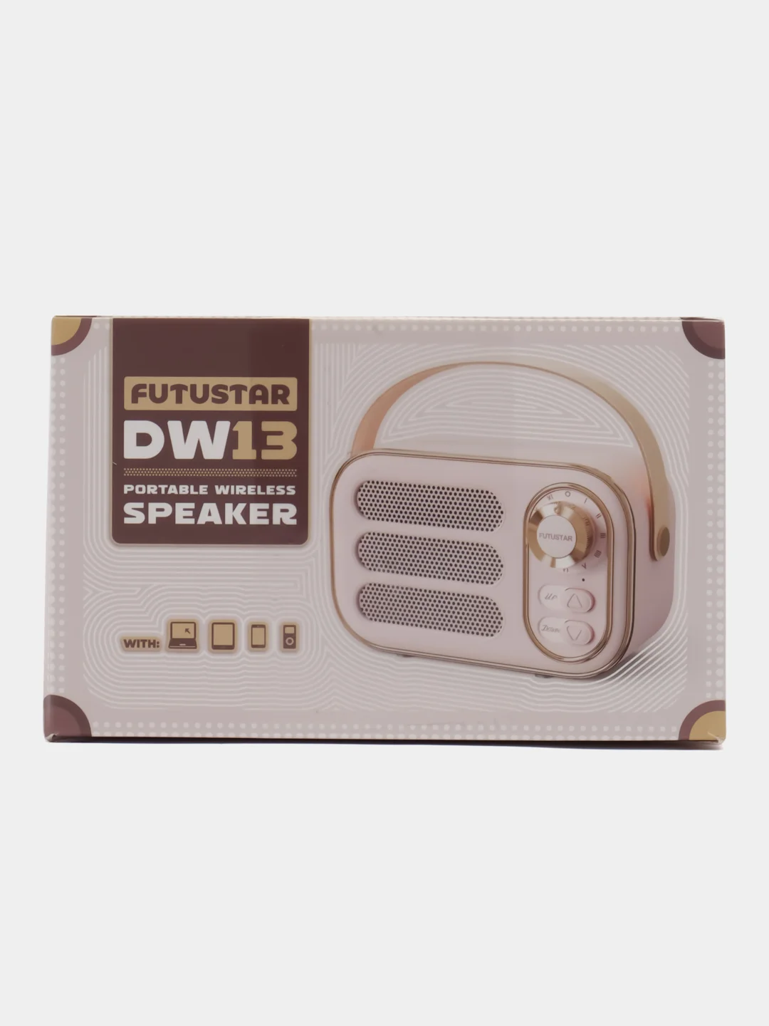 Колонка портативная "Ретро радио", Fm, USB, Bluetooth