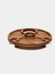 Столик винный деревянный на ножках менажница с бутылкой