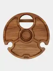 Столик винный деревянный на ножках менажница с бутылкой