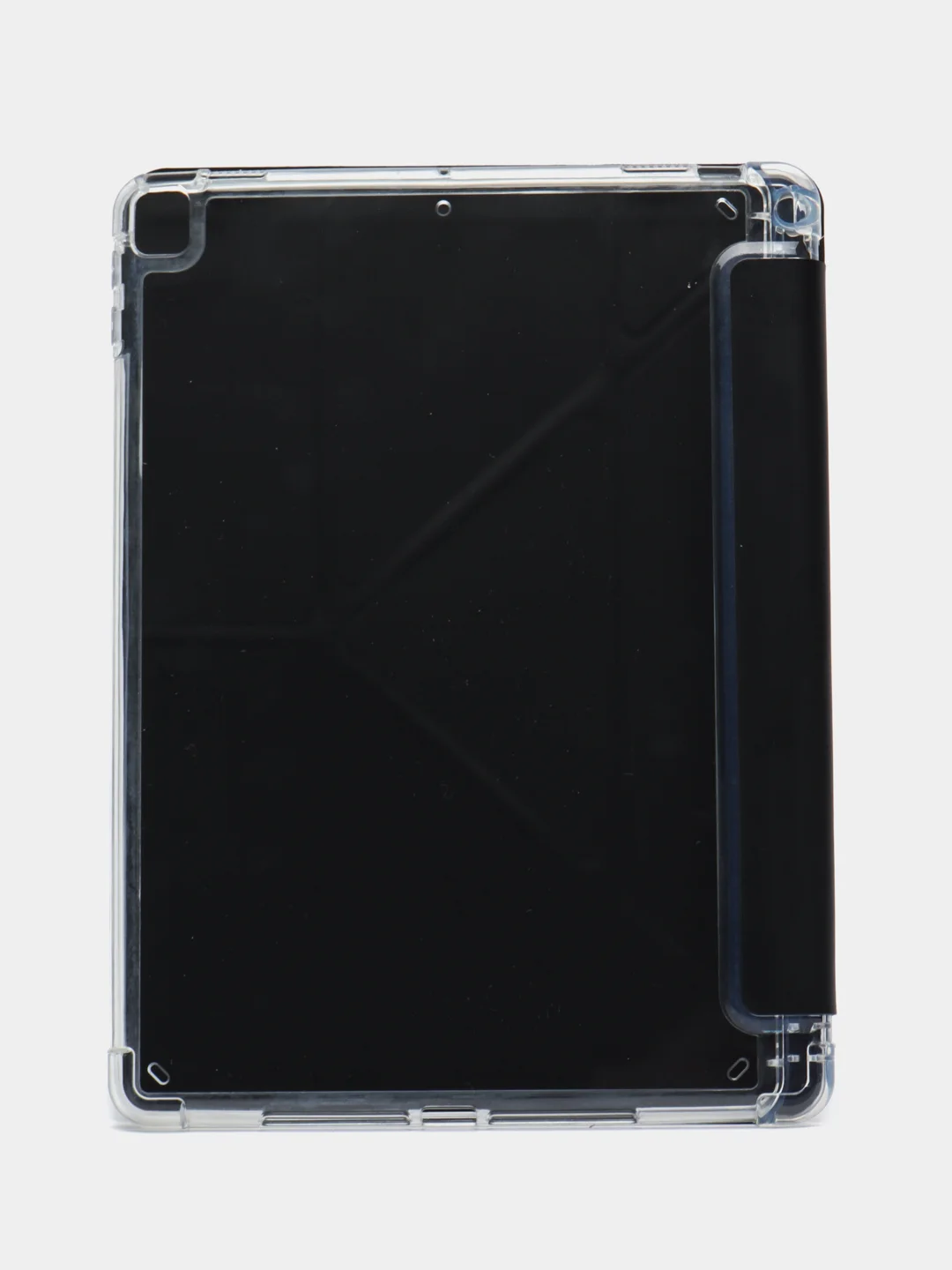Черный чехол для iPad, iPad Air 1/2/3/4/5, iPad Pro (2018-2024), iPad Mini 6 с местом для стилуса
