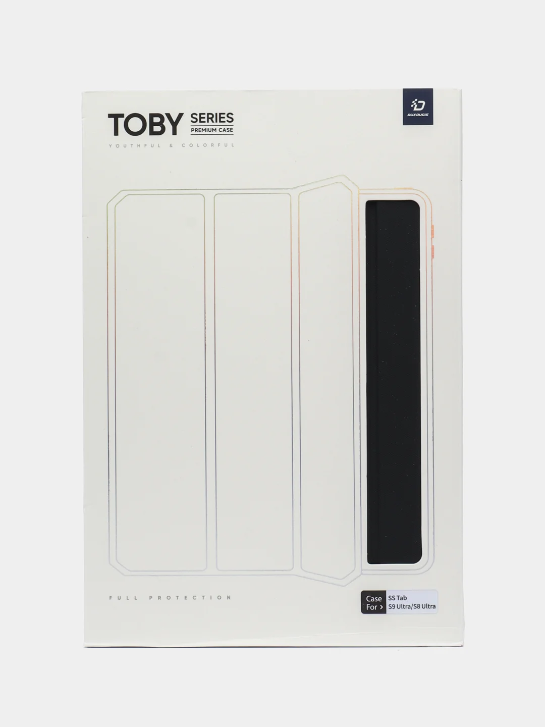 Черный чехол для Samsung Tab S9 Plus, Tab S9 Ultra, Tab S8 Ultra, Tab S8 Plus, S7 FE, S7 Plus