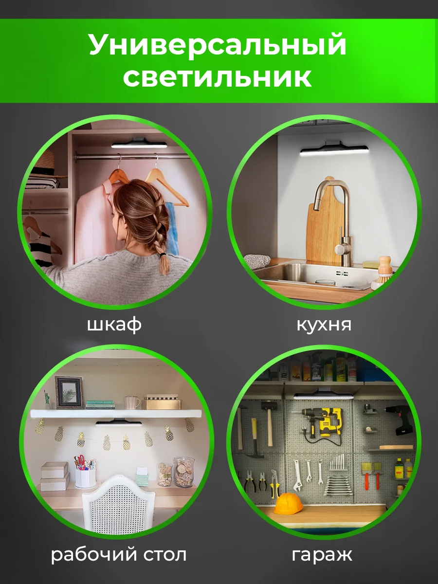 Светильник настенный Parchment, светодиодный на магните