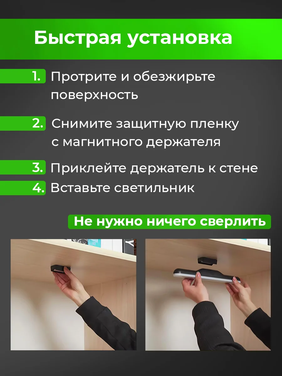 Светильник настенный Parchment, светодиодный на магните