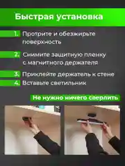 Светильник настенный Parchment, светодиодный на магните